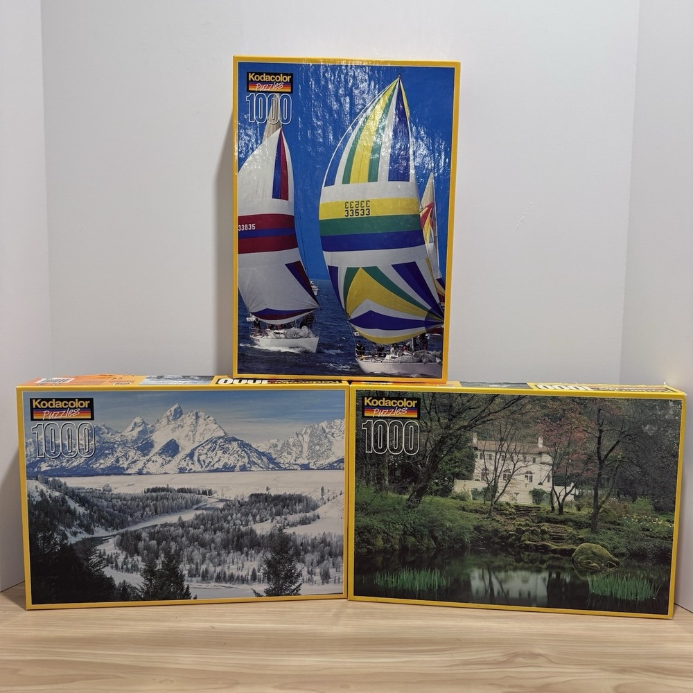 Kodacolor 1000 Piece Lot (3) Snake River SAILBOATING Columbia River Gorge Oregon